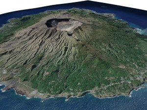 Miyake Island Japan Terrain 3D मॉडल