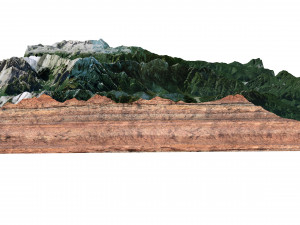 Monte Zabus Italy Terrain Modelo 3D