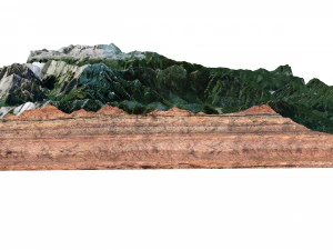 Monte Zabus Italy Terrain 3D Model