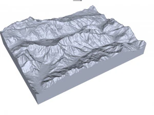 Monte Zabus Italy Terrain 3D Model