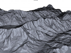Monte Zabus Italy Terrain Modelo 3D