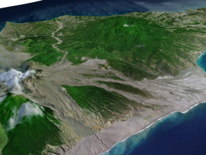 Montserrat Island Terrain Modèle 3D