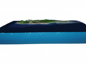 Montserrat Island Terrain Modèle 3D