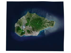 Montserrat Island Terrain Modèle 3D