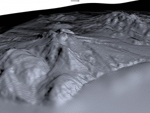 Montserrat Island Terrain Modèle 3D