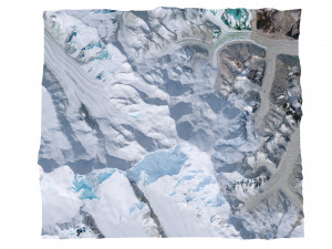 Mount Blackburn Mountain Pakistan Terrain Modello 3D