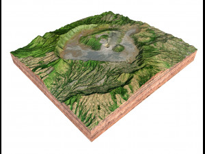 Mount Bromo Volcano Indonesia Terrain 3D 모델