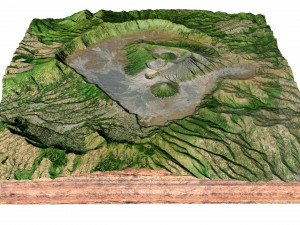 Mount Bromo Volcano Indonesia Terrain 3D 모델
