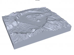 Mount Bromo Volcano Indonesia Terrain 3D Model