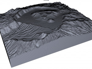 Mount Bromo Volcano Indonesia Terrain 3D 모델