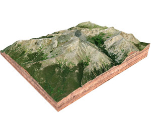 Mount Elbert Mountain Colorado USA Terrain 3D Model