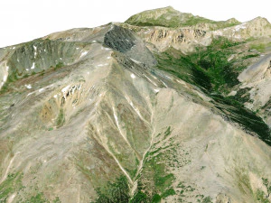Mount Elbert Mountain Colorado USA Terrain 3D Model