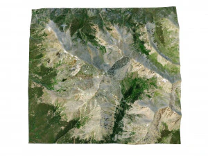 Mount Elbert Mountain Colorado USA Terrain 3D Model