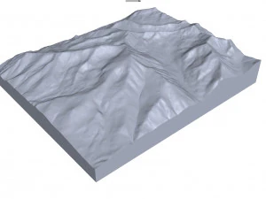 Mount Elbert Mountain Colorado USA Terrain 3D Model