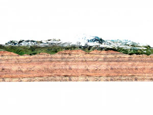 Mount Elbrus Russia Terrain 3D Model