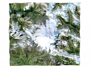Mount Elbrus Russia Terrain 3D Модель