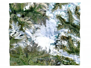 Mount Elbrus Russia Terrain 3D Model