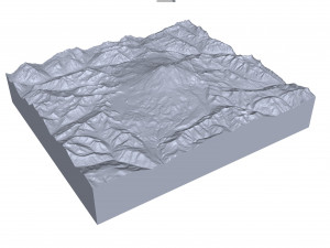 Mount Elbrus Russia Terrain 3D Модель