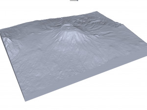 Mount Kilimanjaro Volcano Tanzania Terrain 3D 모델
