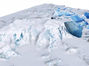 Mount Logan Mountain Canada Terrain Modelo 3D