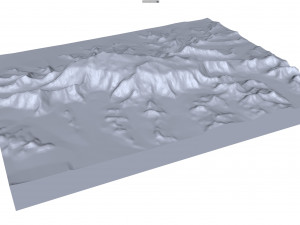 Mount Logan Mountain Canada Terrain Modelo 3D