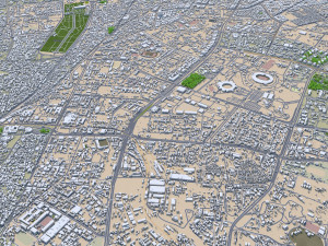 Cairo Egypt city 130km 3D Model