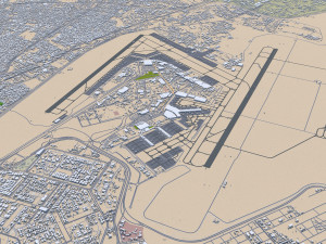 Cairo Egypt city 130km 3D Model