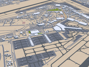 Cairo Egypt city 130km 3D Model