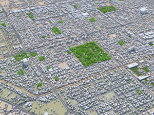 Cairo Egypt city 130km 3D Model