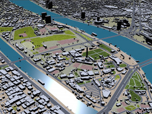 Cairo Egypt city 130km 3D Model