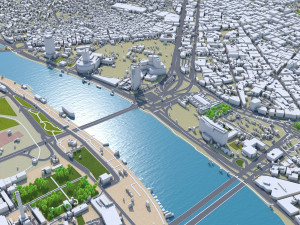 Cairo Egypt city 130km 3D Model