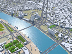 Cairo Egypt city 130km 3D Model