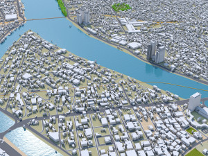 Cairo Egypt city 130km 3D Model