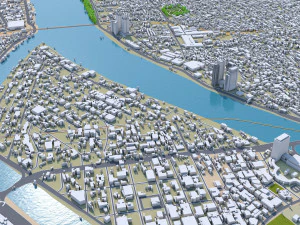 Cairo Egypt city 130km 3D Model