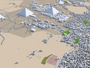 Cairo Egypt city 130km 3D Model
