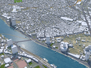Cairo Egypt city 130km 3D Model