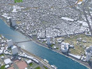 Cairo Egypt city 130km 3D Model