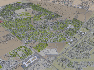 Cairo Egypt city 130km 3D Model