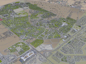 Cairo Egypt city 130km 3D Model