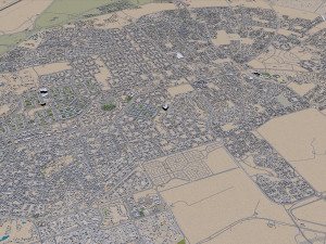Cairo Egypt city 130km 3D Model