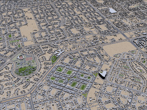 Cairo Egypt city 130km 3D Model