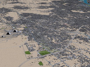 Cairo Egypt city 130km 3D Model