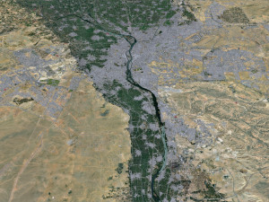 Cairo Egypt city 130km 3D Model