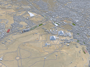 Cairo Egypt city 130km 3D Model