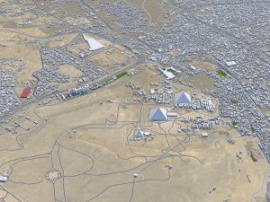 Cairo Egypt city 130km 3D Model