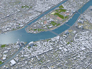 Cairo Egypt city 130km 3D Model
