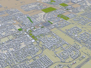 Cairo Egypt city 130km 3D Model