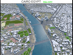 Cairo Egypt city 130km 3D Model