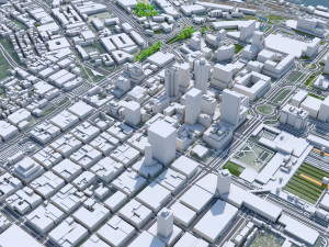 Cape Town city South Africa 3D मॉडल