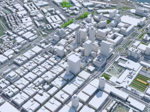 Cape Town city South Africa 3D Model